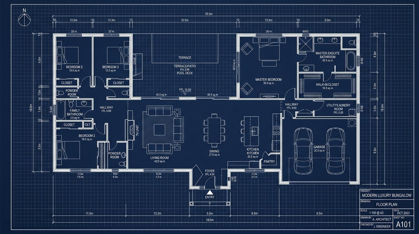 2D CAD Blueprint